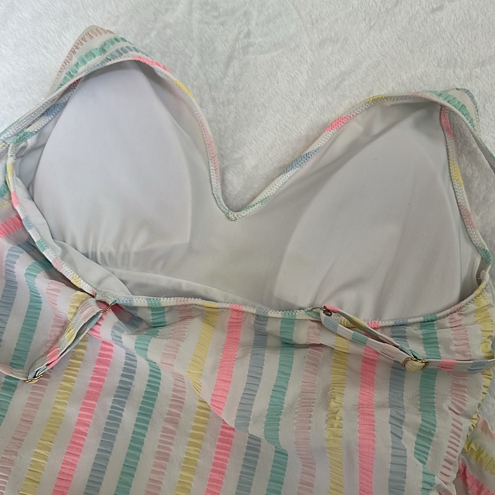 Vineyard Vines Multicolor Striped One Piece Swimsuit - Picture 6 of 9